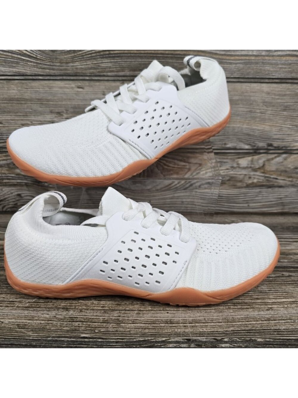 New Whitin Minimalist Barefoot White Zero Drop Training Shoes Men's  SZ 7.5 EU40
